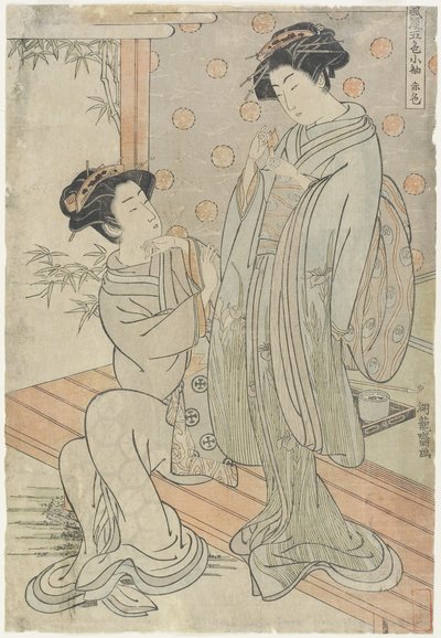 Rood door Isoda Koryusai